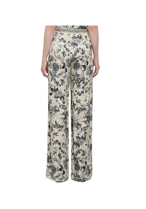 Pantalone Simona Corsellini donna PA00201 Fantasia viscosa stampa floreale cintura SIMONA CORSELLINI | Pantaloni | PA00201003